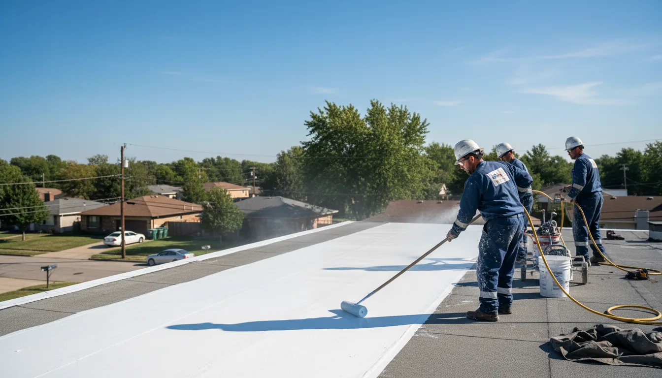 Commercial roof coating in Hilton, NY near me